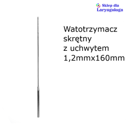 Watotrzymacz skrętny z uchwytem ø 1,2 mm o długości 160 mm 08-403 Metech