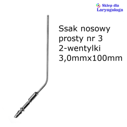 Ssak nosowy prosty nr3 2-wentylki 08-183 Metech
