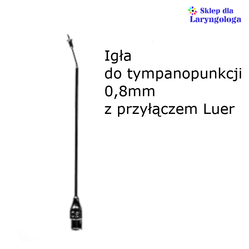 Igła o średnicy 0,8 mm do tympanopunkcji z przyłączem typu Luer 08-438 Metech