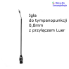 Igła o średnicy 0,8 mm do tympanopunkcji z przyłączem typu Luer 08-438 Metech