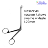 Kleszczyki nosowe kątowe, owalne wklęsłe, 120mm 08-641 Metech