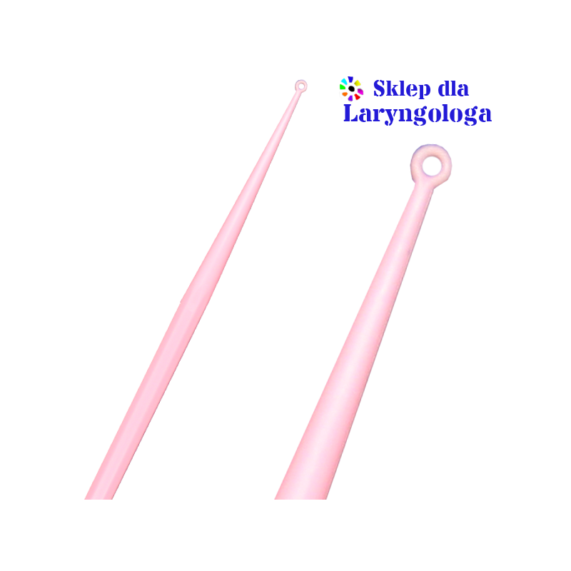 Haczyk / Łyżeczka laryngologiczna różowa 20szt