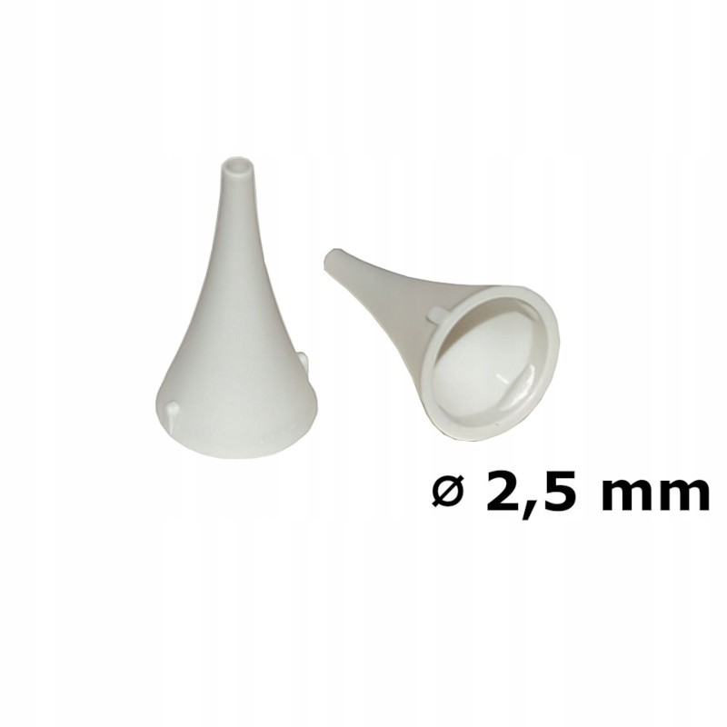 Jednorazowe wzierniki uszne do otoskopu - model R - 2,5mm Comed 50szt