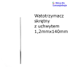 Watotrzymacz skrętny z uchwytem ø 1,2 mm o długości 140 mm 08-402 Metech