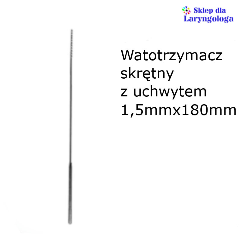 Watotrzymacz skrętny z uchwytem ø 1,5 mm o długości 180 mm 08-407 Metech