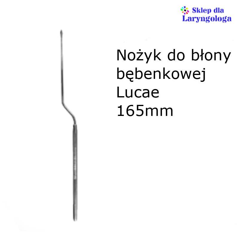 Nożyk do błony bębenkowej typu Lucae o długości 165 mm 08-435 METECH